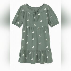 Old Navy Green Floral Kids Dress